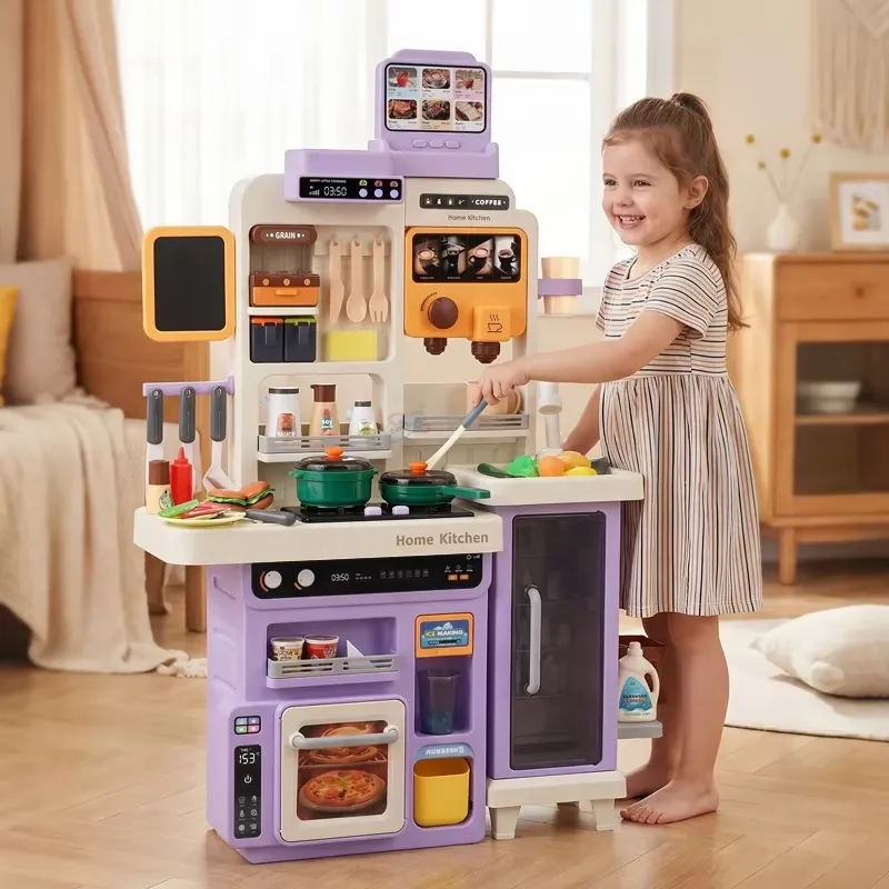 Kids Toys Kitchen Set - 90cm 대형 어린이용 가상 주방놀이 세트