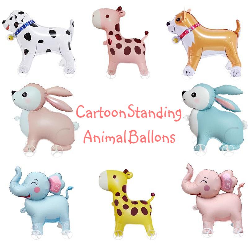 Kids Yard Toys - 바퀴 달린 만화 동물 풍선, 어린이