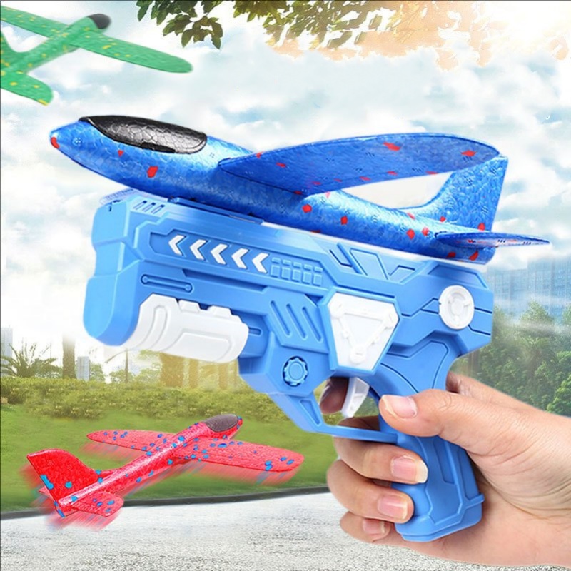 Catapult Launcher Toy - 빛나는 LED 폼 비행기 발사기, 10m