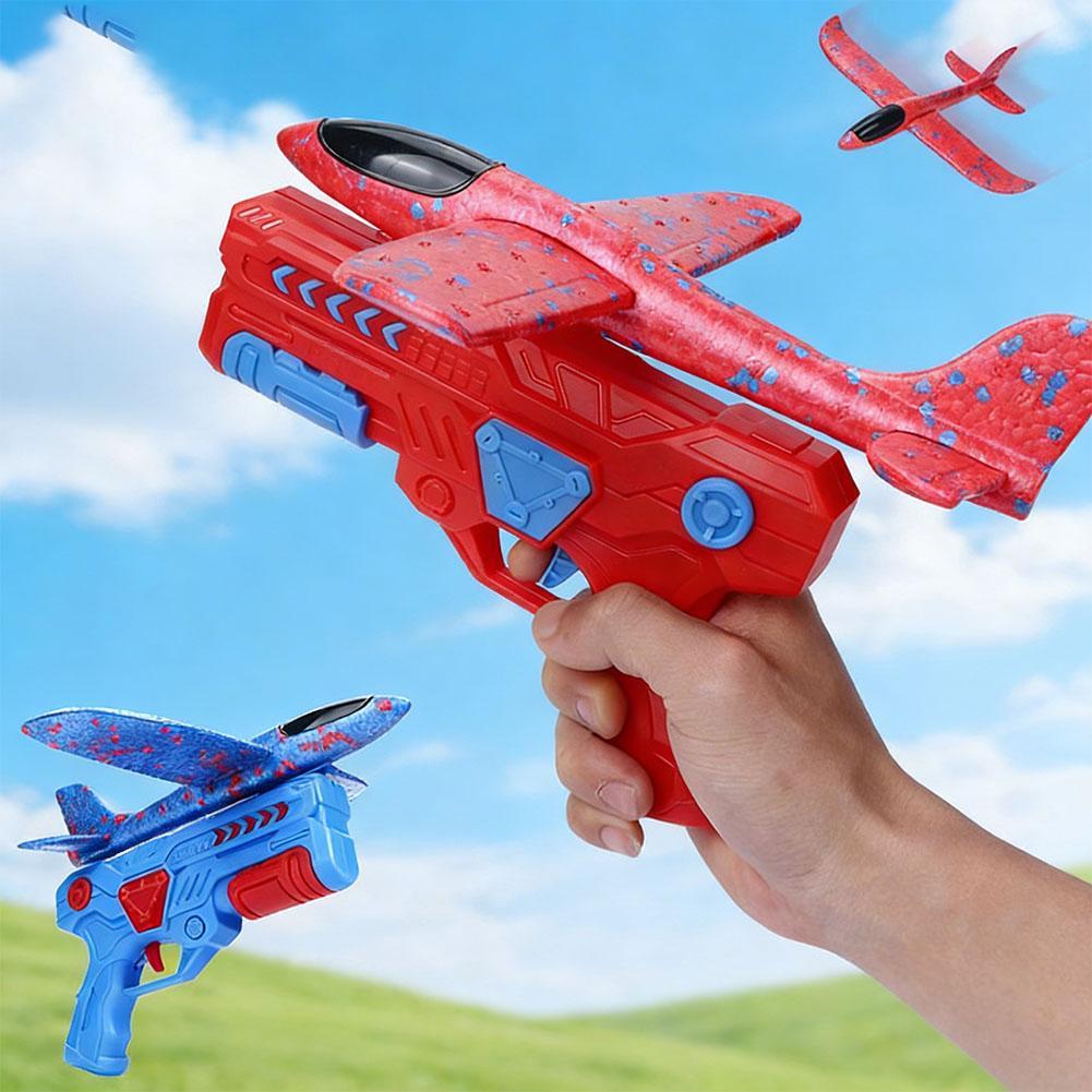 Catapult Launcher Toy - 빛나는 폼 소재 비행기, 10m 발사