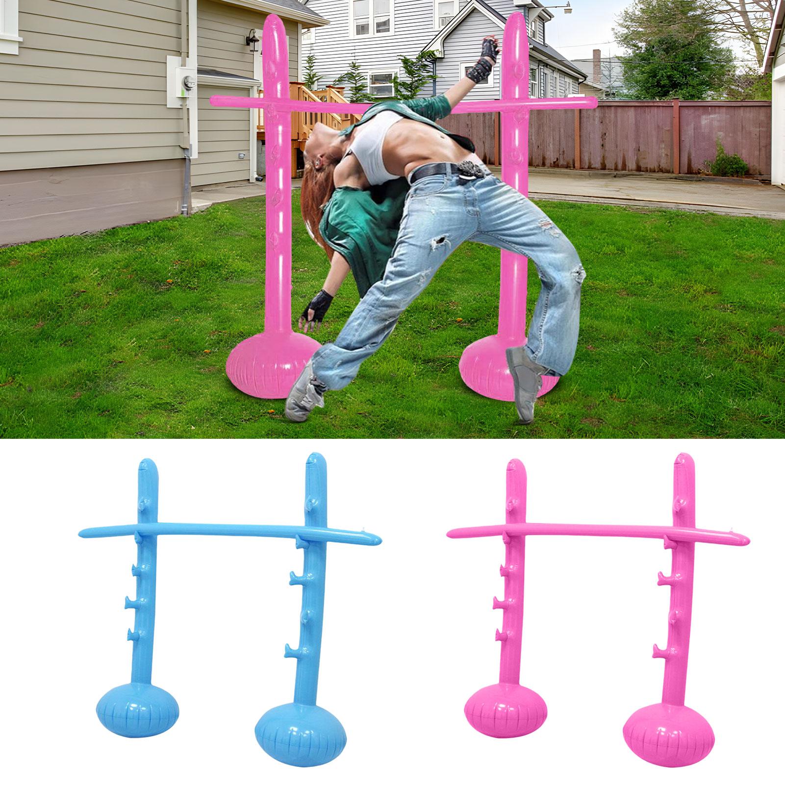 Kids Yard Toys - 130CM 풍선 리ombok 게임 세트(2개의 폴과