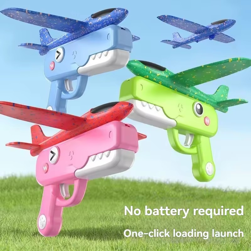 Catapult Launcher Toy - 공룡 모양 폼 비행기 발사 장난감