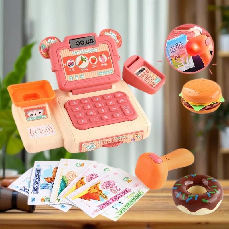 어린이를 위한 가상 쇼핑 계산대 장난감 세트, 빛과 소 - Toy Cash Register 리뷰 및 가격