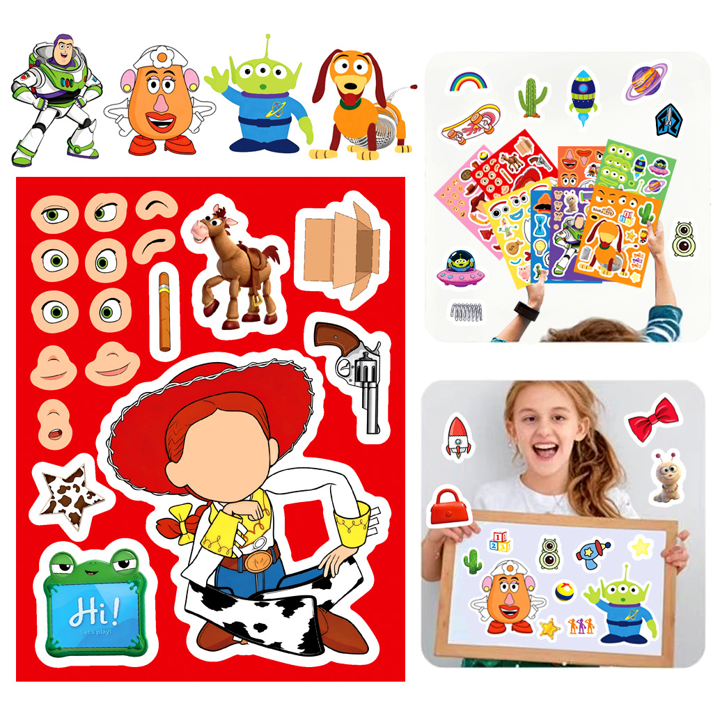 토이 스토리 5 메이크 어 페이스 스티커 카톤 우디 버 - Kids Toys Xmas 리뷰 및 가격