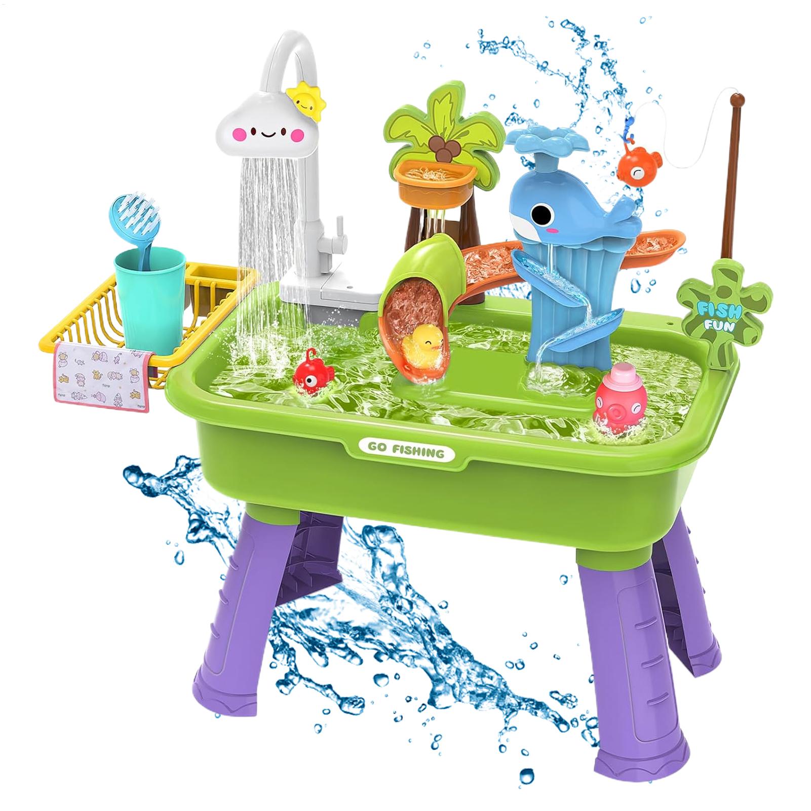 어린이용 전기 물놀이 싱크대(물이 흐르는 기능 포함), - Kids Toys Kitchen Set 리뷰 및 가격