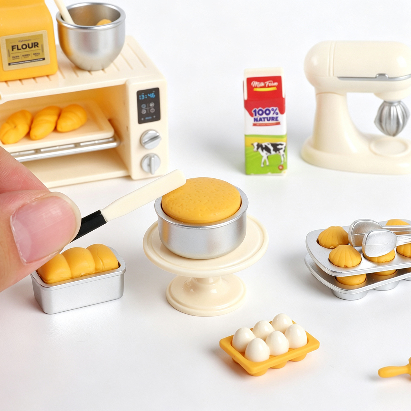 미니 베이킹 놀이 세트, 인형집 주방 미니어처 오븐,  - Kids Toys Kitchen Set 리뷰 및 가격